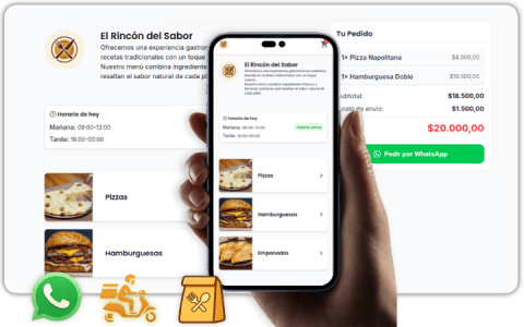 Ejemplo de menú digital compartido por QR y enlace — Menú Ya